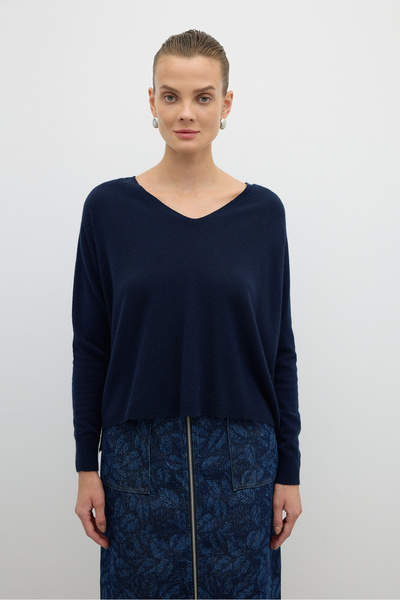 Roman V Yaka Triko Lacivert K2671017_015