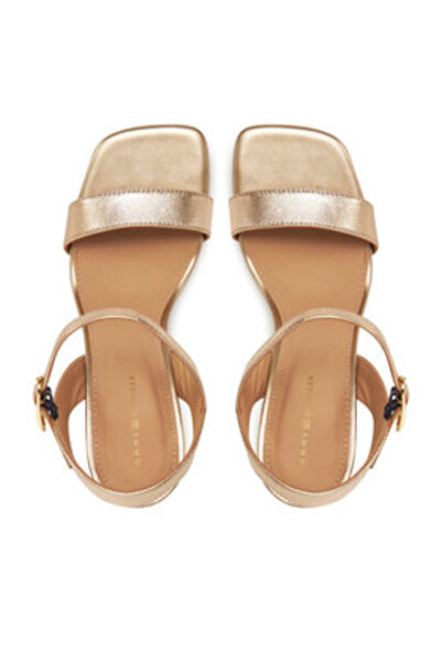 Tommy Hilfiger Γυναικεία Σανδάλια FW0FW08674 Χρυσά