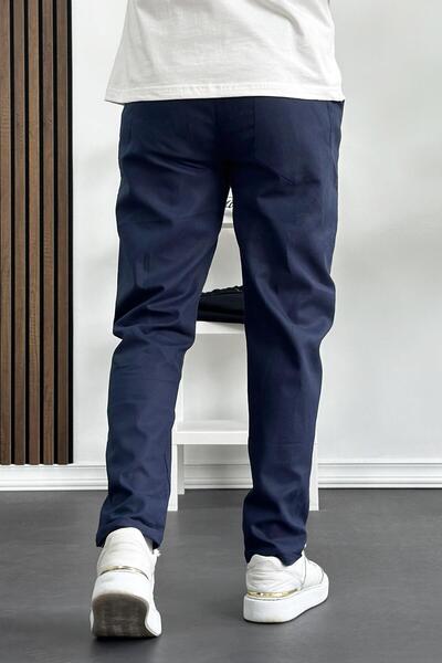 SERAZAT Erkek Joger Pantolon Lacivert %100 Pamuk Likralı