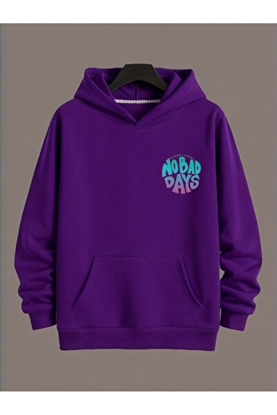 ArtYus Unisex No Bad Days Colorat Special cu imprimeu Bumbac supradimensionat...