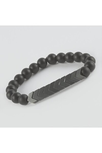 Ronanna Hematite - Matte Onix Natural Stone Bracelet