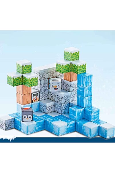 OEM Set magnetic blocks Minecraft Magnetic Ice Theme 66 pieces