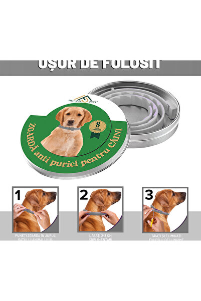 Fish & Paws Collar ®, anti-flea for dogs, adjustable and breathable