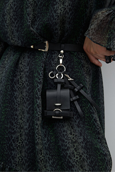 Roman Mini Çanta Detaylı Kemer Siyah K2682201_001