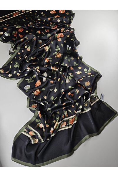sem oyuncak Luxury Voile Silk Shawl Hijab Foulard Scarf Shawl Floral Pattern 70 X 180 cm