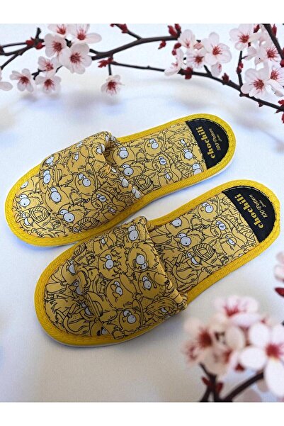 Chochili Unisex Cartoon Patterned Open-Front House Slippers