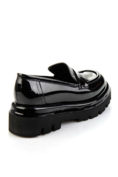 Bambi Siyah Kadın Loafer Ayakkabı K01188050308