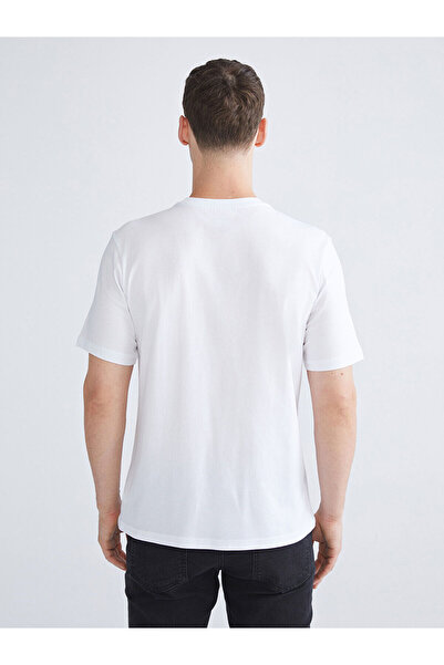 LC Waikiki Ανδρικό μπλουζάκι Cey New Season Crew Neck Ataturk με τύπωμα από χτενισμένο βαμβάκι