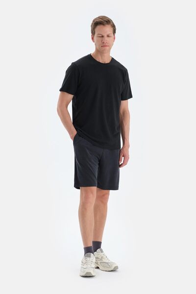 Eros Smoked Pocketed Lace-Up Modal Pique Shorts