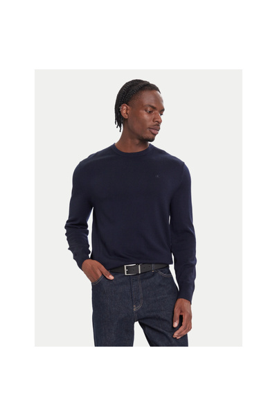 Calvin Klein Ck Lv04lb305g Ls Merıno Crew 14gg Erkek Sweaters