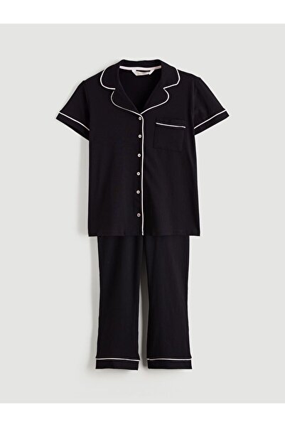 LC Waikiki Gömlek Yaka Kadın Pijama Takımı