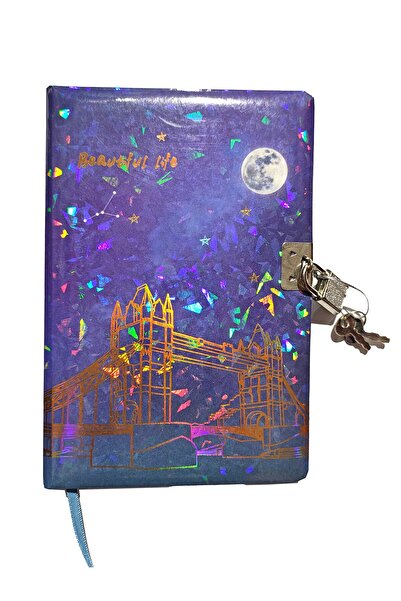 Limmy Caiet de amintiri Noaptea înstelată (Jurnal) Caiet cu lacăt 80 de coli - Pod