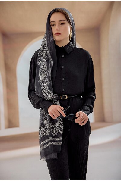 SİYAH ETHNIC ŞAL