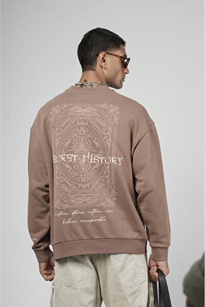 Butik Мъжка суитшърт с голям размер и принт на гърба от Trend Biz