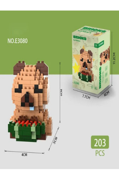 Bricks Kapibara Yapı Blokları E3080 – Mini Koleksiyon Figür Seti