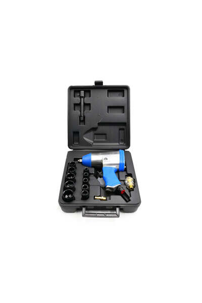 GEKO Pneumatic Impact Wrench 850 Nm 6.2 bar + Accessories 1/2", G03180