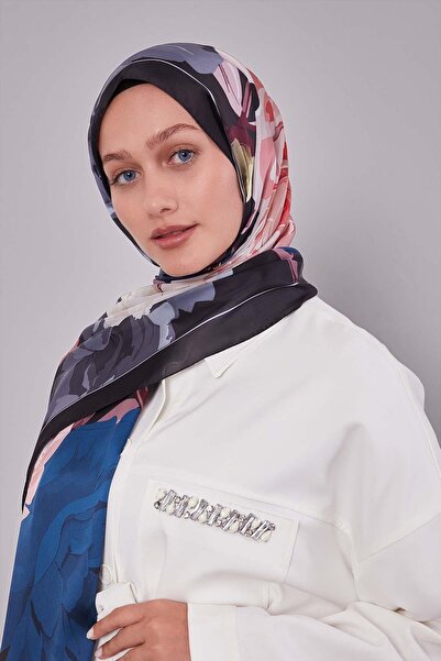 Levidor Salmon Lotus Pattern Indian Silk Shawl