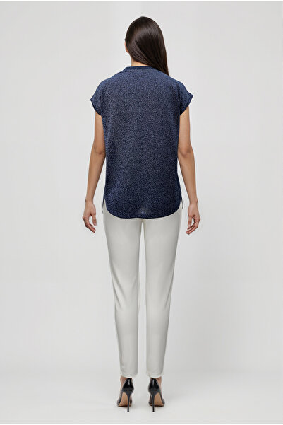 WESTMARK LONDON Black Anthracite Crew Neck Glitter Short Sleeve Women's T-Shirt Sky Glitter S/S Top