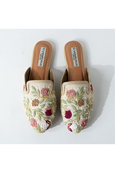 crystalicious حذاء نسائي مسطح من الرافيا من إنتاج شركة آرتيستيكاس