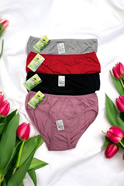 B'YOU life Kadın Bambu Nefes Alan Kumaş Külot 4'Lü