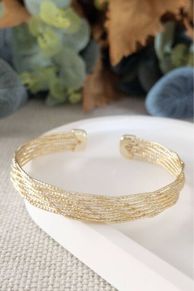 Petalia Çok Telli Kelepçe Bilezik