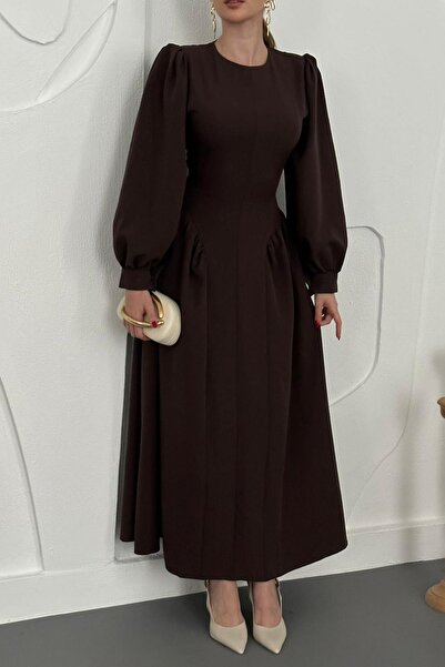 Elbee Fashion Woman Φόρεμα με μακριά μανίκια