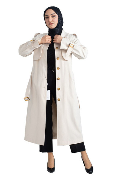 TRİPEN معطف طويل بتفاصيل حزام