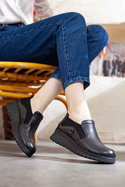 Adım Adım Mammamia Women's Genuine Leather Extra Comfortable Casual Shoes