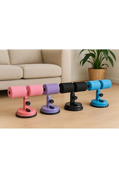 CKSpor Vantuzlu Mekik Çekme Spor Aleti Karın Egzersizi Evde Spor Egzersiz