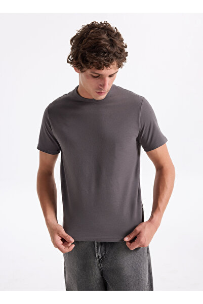 Jack & Jones Bisiklet Yaka Gri Erkek T-Shirt 12283659_JORSTYLING ICON TEE SS CN