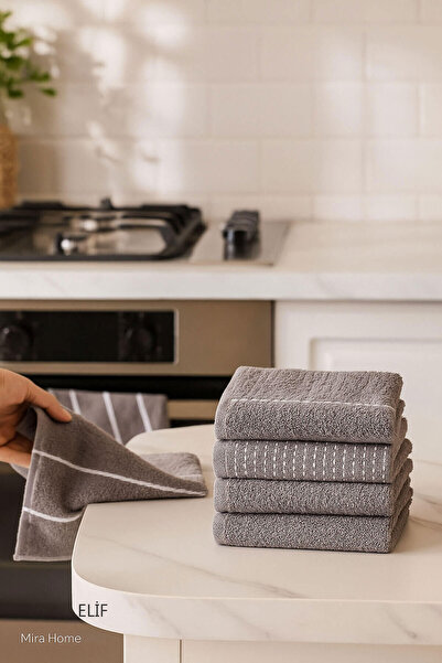 Elif Mira Softelle Mutfak Havlu Kurulama Bezi 6’lı Set 30x50 Cm %100 Pamuklu