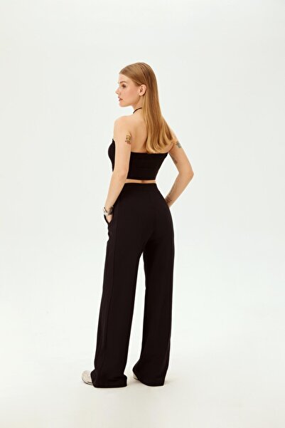 Allyco Cotton Relaxed Cut Knitted Trousers