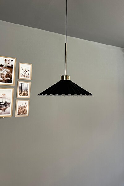 Bamyum Avilla Siyah Metal Tekli Avize İnce Eskitme Başlık Rustik Mutfak Modern Sarkıt Aydınlatma