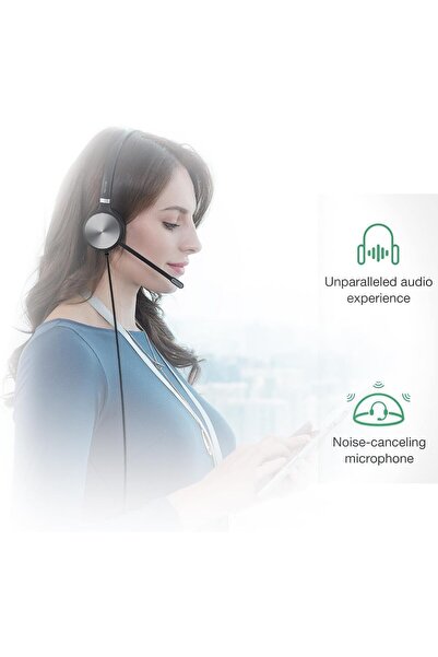 Yealink YHS36 Dual Telephone Headset with RJ9 Jack