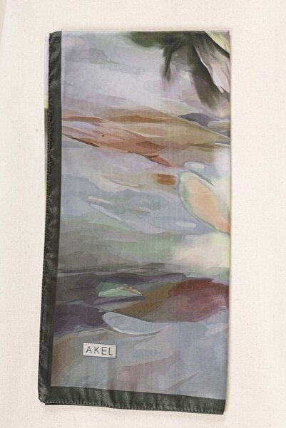 Akel Ψηφιακό κρυστάλλινο μοτίβο κασκόλ 95x95 – Παστέλ μοτίβο-6