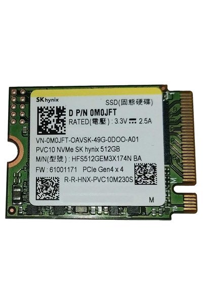SKHYNİX SK Hynix PVC10 512GB 5800/4000MB/s Gen4x4 M.2 22x30 SSD