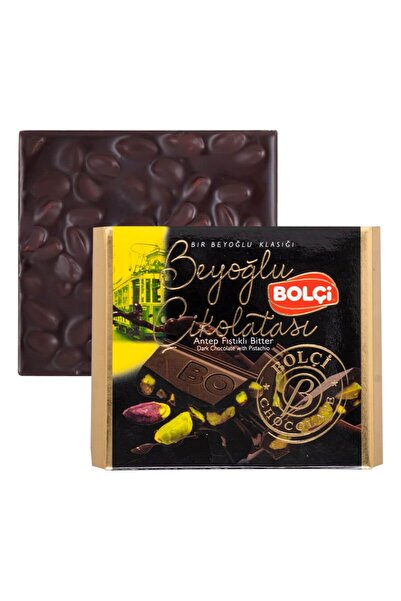 Bolçi Bitter Antep Fıstıklı Beyoğlu Çikolatası 90g