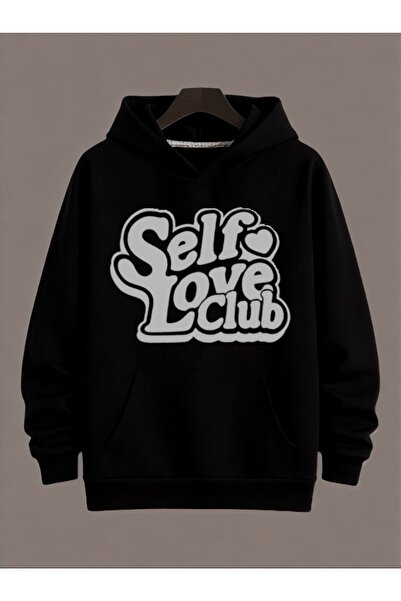 ArtYus Unisex Self Love Club Colorat Special cu imprimeu Bumbac supradimensio...