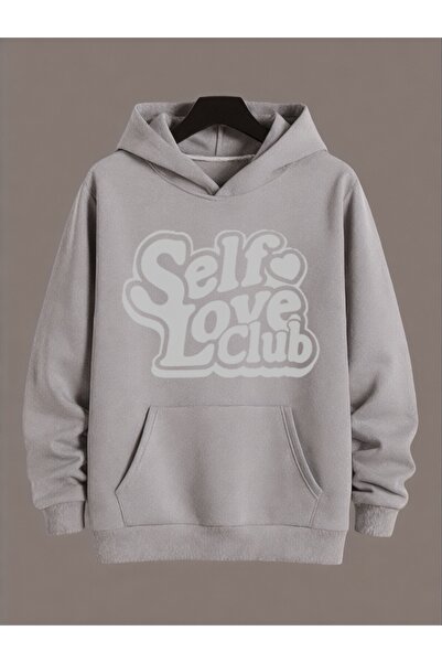 ArtYus Unisex Self Love Club Colorat Special cu imprimeu Bumbac supradimensio...