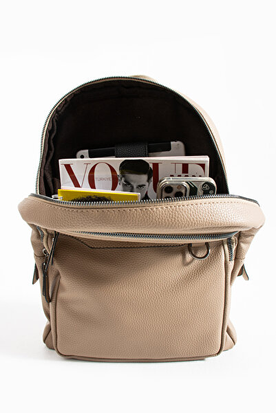 MEGA ÇANTA Rolax Leather Stylish and Functional Men's Backpack