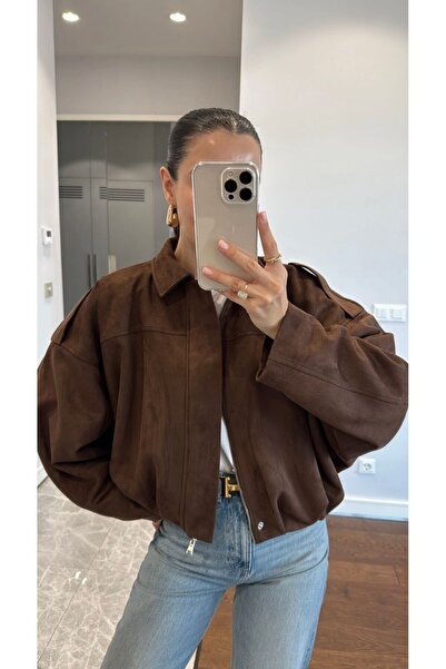 FMN Moda Μπουφάν BOMBER SUEDE OVERSIZE ΜΕ ΕΠΕΞΕΡΓΑΣΜΕΝΟ ΣΧΕΔΙΟ ΜΕ ΕΠΕΞΕΡΓΑΣΜΕΝΟ ΕΞΑΡΤΗΜΑΤΑ ΜΕ ΛΕΠΤΟΜΕΡΕΙΕΣ ΣΤΟΝ ΑΞΕΣΤΟΥΡΟΥΣΤΟΝΟΥΣ ΑΞΕΣΤΟΥΡΟΥΣΤΟΥΣ ΜΕ ΕΠΕΞΕΡΓΑΣΜΕΝΟ ΣΧΕΔΙΟ ΜΕ ΕΠΕΞΕΡΓΑΣΜΕΝΟ ΕΞΑΡΤΗΜΑΤΑ ΜΕ ΕΠΕΞΕΡΓΑΣΜΕΝΟ ΣΧΕΔΙΟ