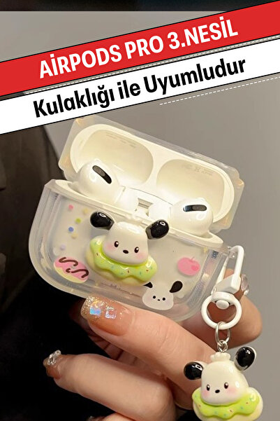 WANNA PROTECT AirPods Pro 3.Nesil Uyumlu Darbe Emici Kancalı Yüksek Kalite Fi...