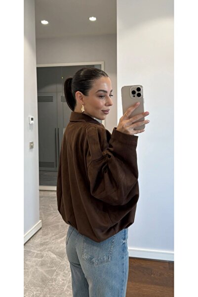 FMN Moda Μπουφάν BOMBER SUEDE OVERSIZE ΜΕ ΕΠΕΞΕΡΓΑΣΜΕΝΟ ΣΧΕΔΙΟ ΜΕ ΕΠΕΞΕΡΓΑΣΜΕΝΟ ΕΞΑΡΤΗΜΑΤΑ ΜΕ ΛΕΠΤΟΜΕΡΕΙΕΣ ΣΤΟΝ ΑΞΕΣΤΟΥΡΟΥΣΤΟΝΟΥΣ ΑΞΕΣΤΟΥΡΟΥΣΤΟΥΣ ΜΕ ΕΠΕΞΕΡΓΑΣΜΕΝΟ ΣΧΕΔΙΟ ΜΕ ΕΠΕΞΕΡΓΑΣΜΕΝΟ ΕΞΑΡΤΗΜΑΤΑ ΜΕ ΕΠΕΞΕΡΓΑΣΜΕΝΟ ΣΧΕΔΙΟ