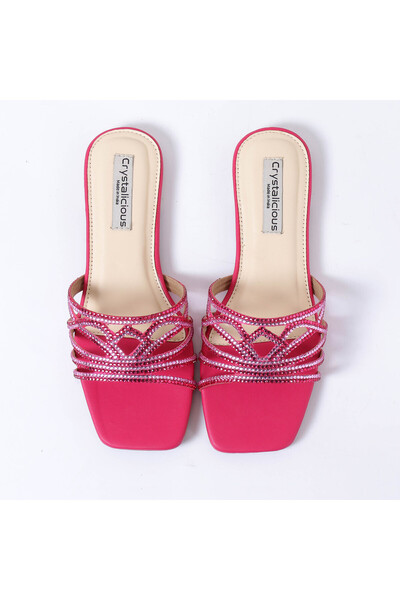 crystalicious Hemal Handcrafted by Artisans Rhinestone Women Flats Cruelty-Free Comfort Sparkle & Modern Elegance