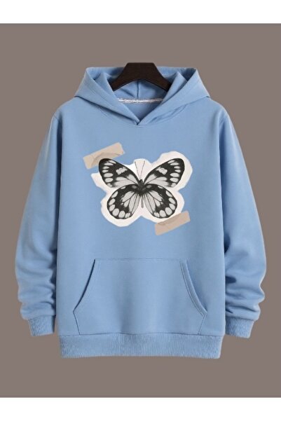 ArtYus Unisex Fluture Colorat Special cu imprimeu Bumbac supradimensionat cu ...