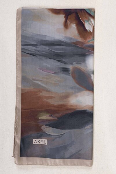 Akel Ψηφιακό κρυστάλλινο μοτίβο κασκόλ 95x95 – Παστέλ μοτίβο-6