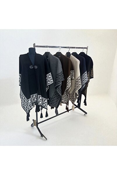 mim eşarp Akmoda Thick Winter Knitwear Long Poncho