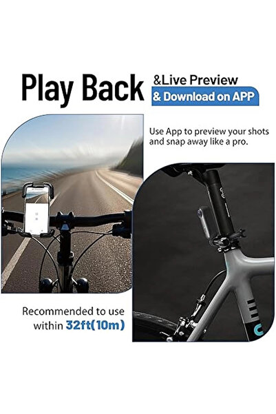 Epilons Mini Wıfı Aksiyon Kamerası 1080p Taşınabilir Vücut Kamerası Giyilebilir Video Kaydedici Ipx7 Su Geçi