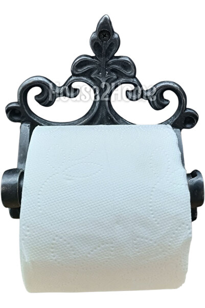 HOUSE2HOME Ръчно изработен месингов държач за тоалетна хартия, оксидиран