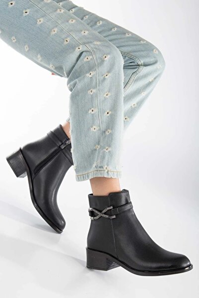 meefshoes Kadın Günlük Bot Siyah CERİN